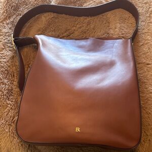 Banana Republic Tan Leather woman  Messenger Bag
